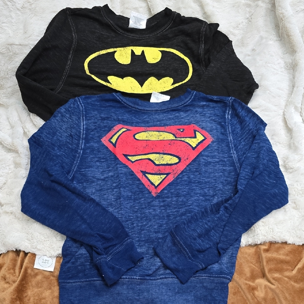 DC Comics Superman & Batman Long Sleeve Boys